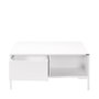 Hanah Home Mesa de Centro Blanco Diamante con Almacenamiento